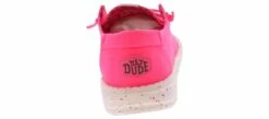HEYDUDE Wendy Canvas Youth (11-4) Casual Shoe -Shoe Sensation Shop heydude 41281 680 wendyyouthcanvaspink pink03