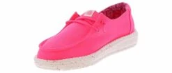 HEYDUDE Wendy Canvas Youth (11-4) Casual Shoe -Shoe Sensation Shop heydude 41281 680 wendyyouthcanvaspink pink05