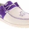 HEYDUDE Wally Tri TCU Men’s Casual Shoe -Shoe Sensation Shop heydude 41323 540 wallytritcu whtpurp01
