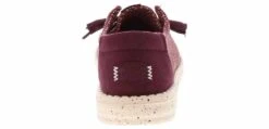 HEYDUDE Wendy Stretch Burgundy Women’s Casual Shoe -Shoe Sensation Shop heydude 41878 605 wendystretchsoxburgundy red03