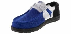 HEYDUDE Wally Tri Varsity Men's Casual Shoe -Shoe Sensation Shop heydude 42640 4r4 wallytrivarsity blue05