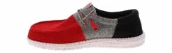 HEYDUDE Wally Tri Varsity Mesh Men’s Casual Shoe -Shoe Sensation Shop heydude 42640 642 wallytrivarsitymeshrdgrybl red04