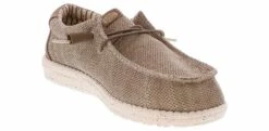 HEYDUDE Wally Classic Men’s Wide-Width Casual Shoe 10 HEYDUDE Wally Classic Men’s Wide-Width Casual Shoe -Shoe Sensation Shop heydude 42660 265 wallyclassicwide tan05
