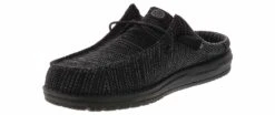 HEYDUDE Wally Slip Stretch Sox Men's Casual Clog -Shoe Sensation Shop heydude 43103 001 wallyslipstretchsoxclog black05