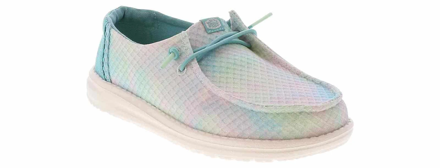 HEYDUDE Wendy Mermaid Shimmer Youth Girls’ (11-4) Casual Shoe 1 HEYDUDE Wendy Mermaid Shimmer Youth Girls’ (11-4) Casual Shoe