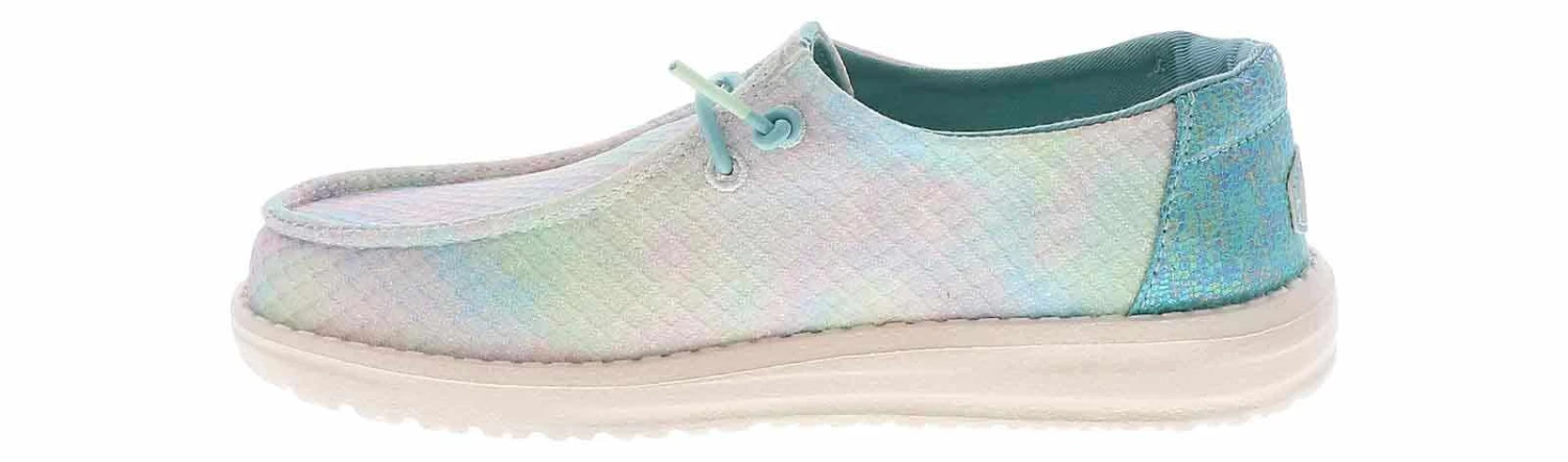 HEYDUDE Wendy Mermaid Shimmer Youth Girls’ (11-4) Casual Shoe 4 HEYDUDE Wendy Mermaid Shimmer Youth Girls’ (11-4) Casual Shoe - Image 4