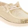 HEYDUDE Wendy Sequin Gold Women's Casual Shoe 13 HEYDUDE Wendy Sequin Gold Women's Casual Shoe -Shoe Sensation Shop heydude 43476 710 wendysequin metallic01