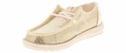 HEYDUDE Wendy Sequin Gold Women's Casual Shoe -Shoe Sensation Shop heydude 43476 710 wendysequin metallic05