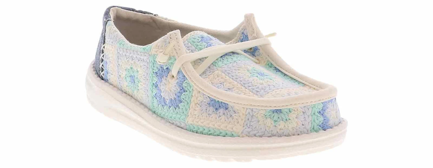 HEYDUDE Wendy Cottage Crotchet Youth Girls’ (11-3) Casual Shoe 1 HEYDUDE Wendy Cottage Crotchet Youth Girls’ (11-3) Casual Shoe