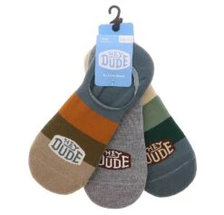 HEYDUDE 3PK Unisex No-Show Socks
