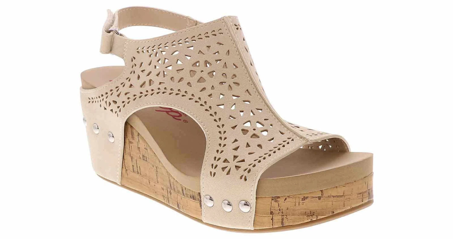 Jellypop Alasia Bone Women’s Wedge Sandal 1 Jellypop Alasia Bone Women’s Wedge Sandal