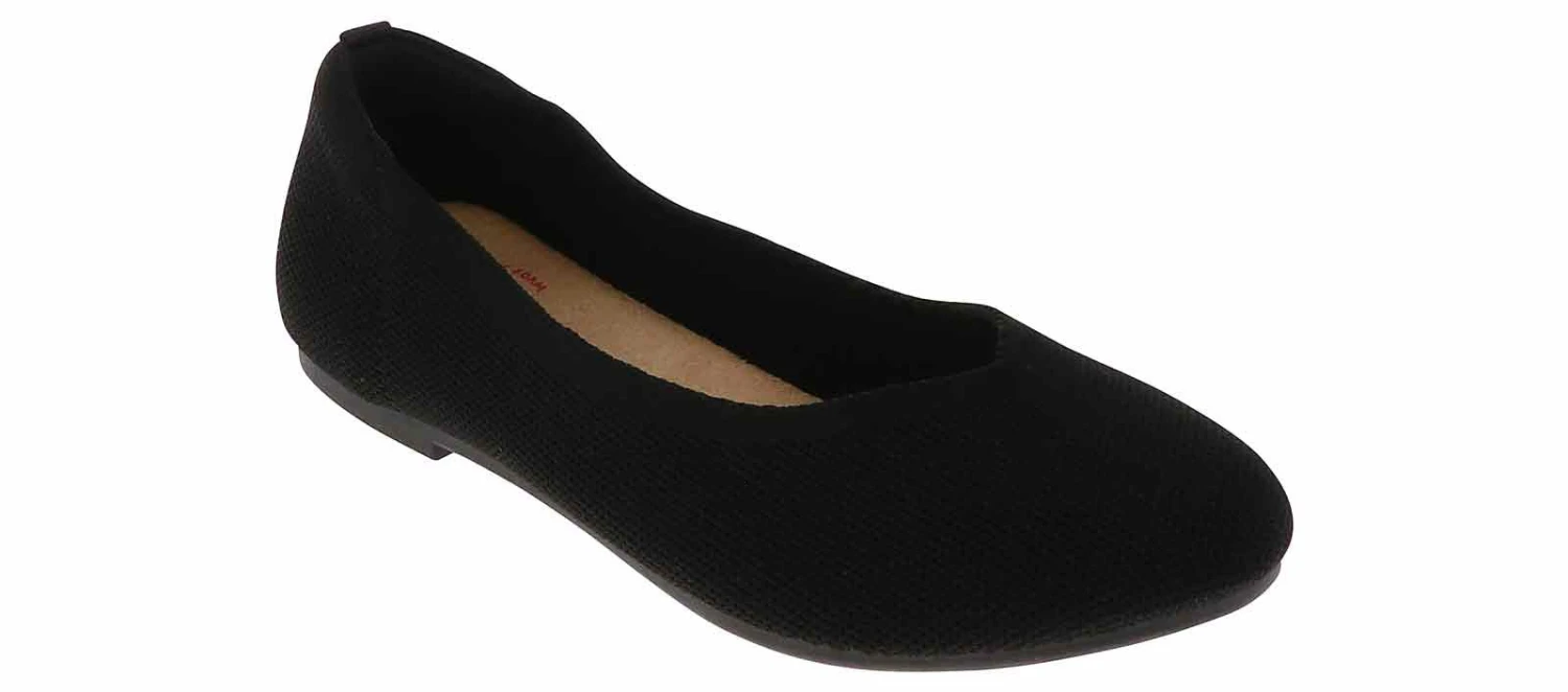 Jellypop Music 1 Black Knitted Women’s Casual Flat 1 Jellypop Music 1 Black Knitted Women’s Casual Flat