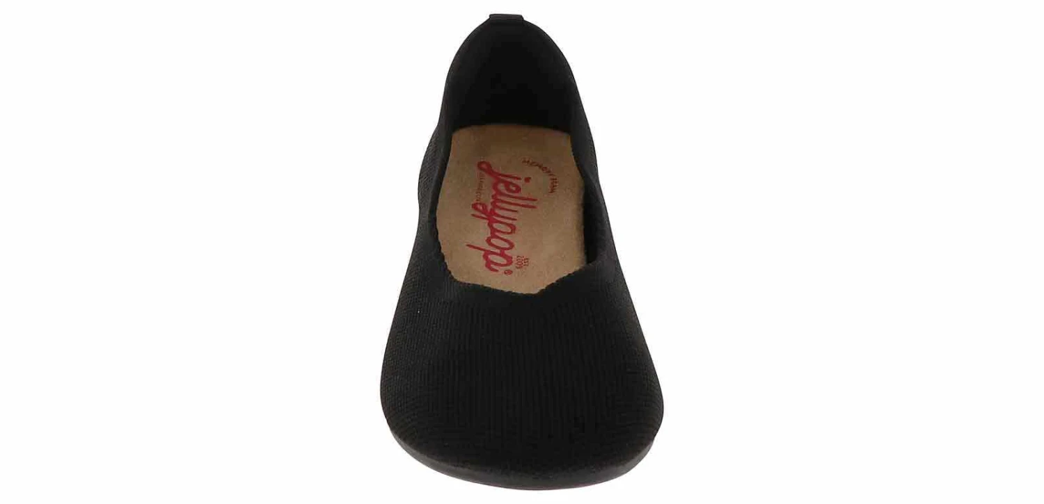 Jellypop Music 1 Black Knitted Women’s Casual Flat 6 Jellypop Music 1 Black Knitted Women’s Casual Flat - Image 6