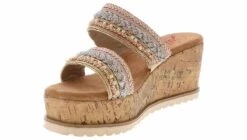 Jellypop Sarita Women's Wedge Sandal 10 Jellypop Sarita Women's Wedge Sandal -Shoe Sensation Shop jellypop sarita gold mti sarita2bandwedgemulti multi05