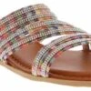 Jellypop Villa Beaded Women's Fashion Sandal -Shoe Sensation Shop jellypop villa red multi villaredmultibeadedsandal multi01
