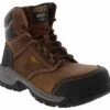 Keen Utility Evanston 6-inch Women's Carbon Toe Work Boot -Shoe Sensation Shop keenutility 1029391 evanston6esd brown01