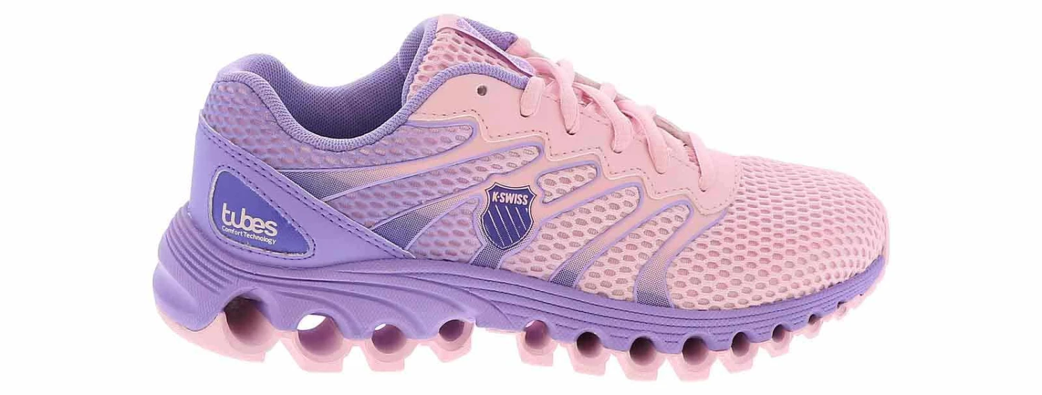 K-Swiss Tubes Bubblegum Junior Girls’ (3.5-7) Running Shoe 2 K-Swiss Tubes Bubblegum Junior Girls’ (3.5-7) Running Shoe - Image 2