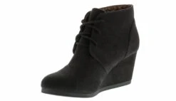 Manhattan Collection Maddie Women's Wedge Bootie -Shoe Sensation Shop manhattancollection maddie black05