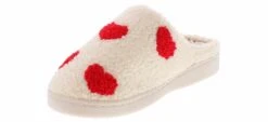 MIA Cozi Heart Women’s Slipper 10 MIA Cozi Heart Women’s Slipper -Shoe Sensation Shop mia cozi red heart coziwhiteredheartslipper white05