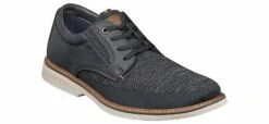 Nunn Bush Otto Knit Plain Toe Navy Men's Oxford