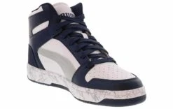 Puma Rebound Layup ATypical Men’s Hi-Top Basketball Sneaker -Shoe Sensation Shop puma 38542502 reboundlayupatypical navy05