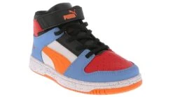 Puma Rebound Layup Light Speckle Youth Boys’ (11-3) Hi-Top Athletic Sneaker