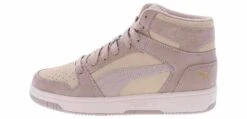 Puma Rebound Layup Stone Women's Hi-Top Sneaker -Shoe Sensation Shop puma 40187401 reboundlayupstone purple04