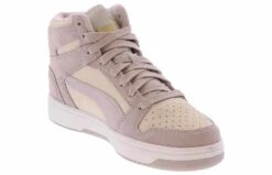Puma Rebound Layup Stone Women's Hi-Top Sneaker -Shoe Sensation Shop puma 40187401 reboundlayupstone purple05
