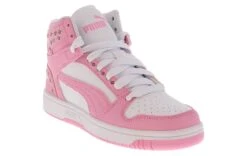 Puma Rebound Layup Blossom Junior Girls (4-7) Hi-Top Athletic Sneaker