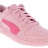 Puma Rebound Layup Lo Junior Girls’ (4-7) Court Sneaker -Shoe Sensation Shop puma 40329404 reboundlayuplosljr pink01