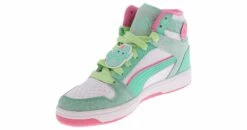 Puma Rebound Layup Squishmallow Junior Girls’ (4-7) Hi-Top Sneaker -Shoe Sensation Shop puma 40511001 reboundlayupsquishmallowjr green05