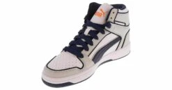 Puma Rebound Layup Outlined Junior Boys’ (4-7) Hi-Top Athletic Sneaker -Shoe Sensation Shop puma 40520401 reboundlayupoutlinedjr grey05