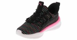 Puma One4all 2 Multi Knit Toddler Girls’ (5-10) Athletic Shoe -Shoe Sensation Shop puma 40542901 one4all2multiknitinf black05