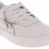 Puma Carina 3.0 Bling Junior Girls’ (4-7) Court Sneaker 3 Puma Carina 3.0 Bling Junior Girls’ (4-7) Court Sneaker -Shoe Sensation Shop puma 40547001 carina3blingjr white01
