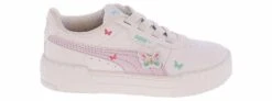 Puma Carina 3.0 Butterfly Youth Girls’ (11-3) Court Sneaker -Shoe Sensation Shop puma 40585401 carina3butterflyps white04