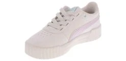 Puma Carina 3.0 Butterfly Youth Girls’ (11-3) Court Sneaker -Shoe Sensation Shop puma 40585401 carina3butterflyps white05