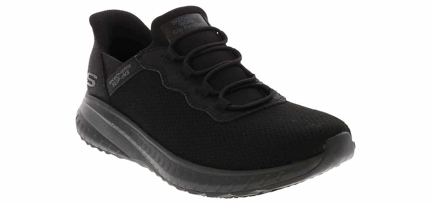 Skechers Slip-Ins Bobs Sport Squad Choas Women's Wide-Width Slip Resistant Work Shoe 1 Skechers Slip-Ins Bobs Sport Squad Choas Women's Wide-Width Slip Resistant Work Shoe