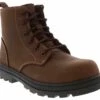 Skechers Rotund Women’s Carbon Nano Toe Work Boot -Shoe Sensation Shop skechers 108197w cdb rotund brown01