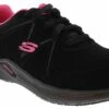 Skechers Carbix-Carbon Women’s Nano Toe Work Shoe -Shoe Sensation Shop skechers 108294w bkpk carbix carbonnanotoe black01