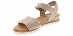 Skechers Bobs Desert Kiss Adobe Princess Women’s Wedge Sandal -Shoe Sensation Shop skechers 113541 tpe bobsdesertkissadobeprinces taupe05