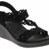 Skechers Rumble On Sassier Dayz Women's Wedge Sandal 12 Skechers Rumble On Sassier Dayz Women's Wedge Sandal -Shoe Sensation Shop skechers 119617w bbk rumbleonsassierdayzblack black01