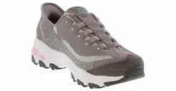 Skechers D'Lites Slip-In Women's Walking Shoe 10 Skechers D'Lites Slip-In Women's Walking Shoe -Shoe Sensation Shop skechers 150238 gylp dlitesslipingreypink grey05
