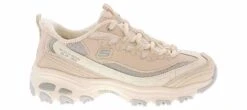 Skechers Slip-Ins D'Lites Smooth Nostalgia Women's Athletic Shoe -Shoe Sensation Shop skechers 150537 ntgy dlitessmoothnostalgia beige02