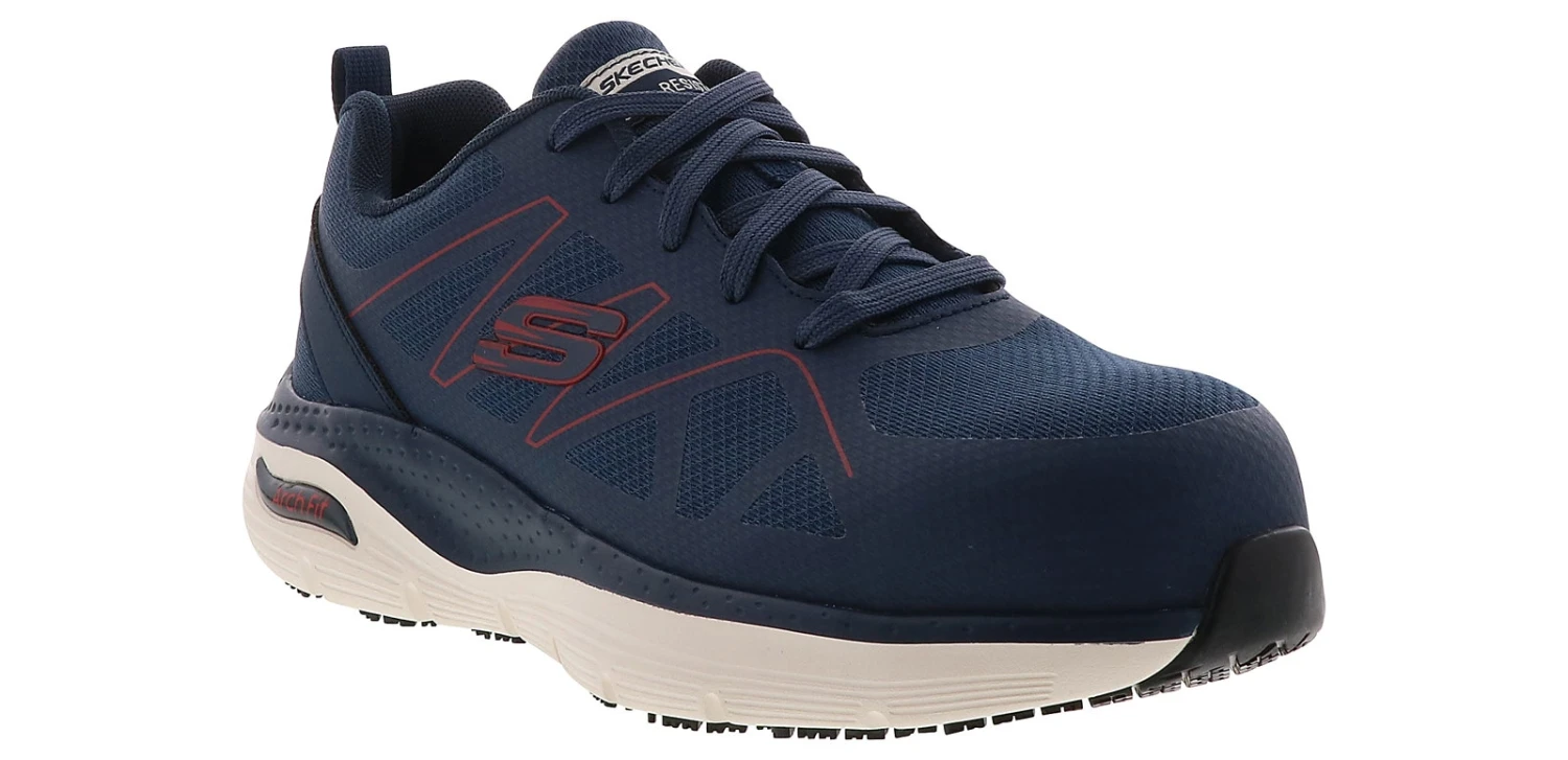 Skechers Arch Fit Vigorit Men’s Alloy Toe Work Shoe 1 Skechers Arch Fit Vigorit Men’s Alloy Toe Work Shoe
