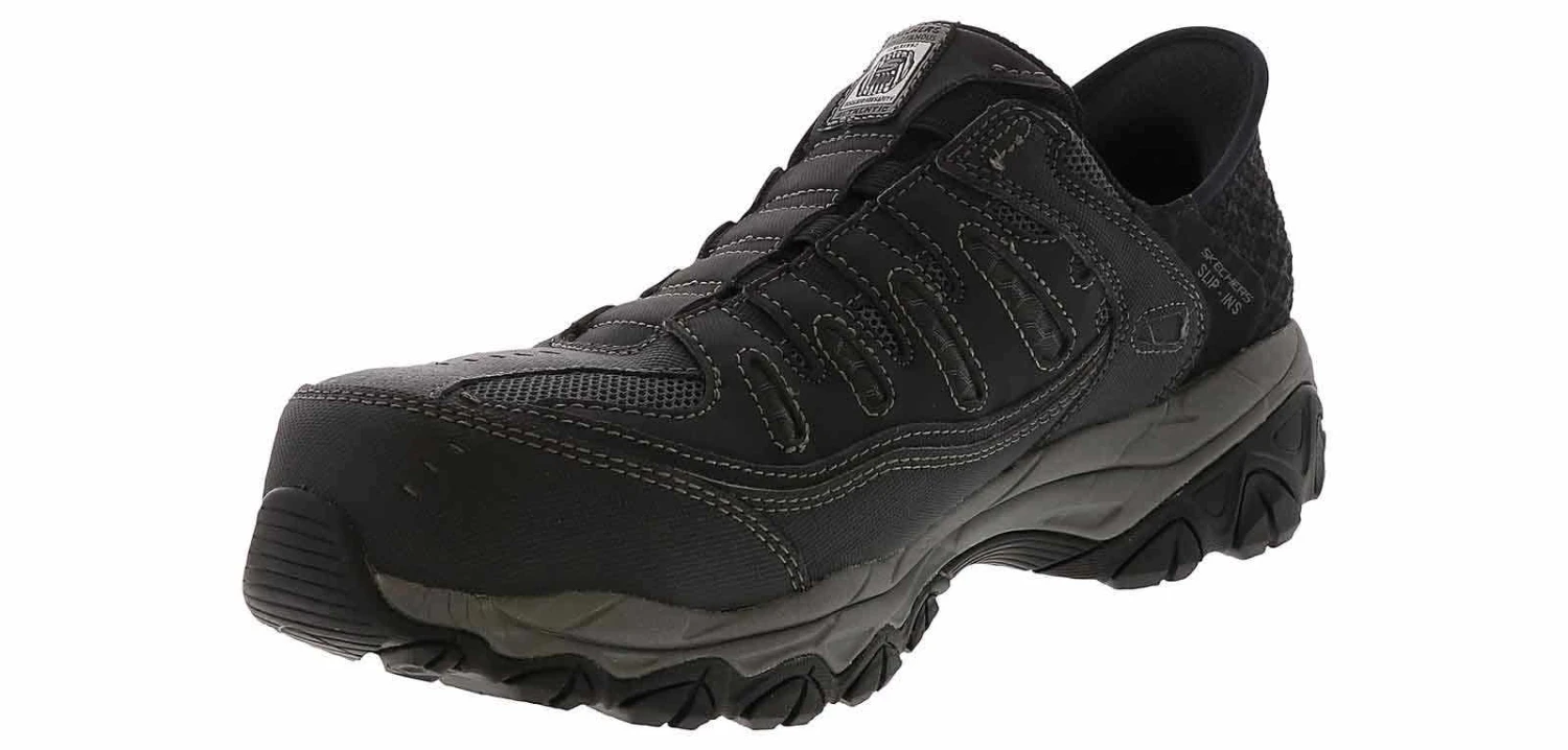 Skechers Slip-Ins Cankton Faison Men’s Steel Toe Work Shoe 5 Skechers Slip-Ins Cankton Faison Men’s Steel Toe Work Shoe - Image 5