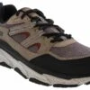 Skechers D’lux Journey Men’s Carbon Nano Toe Work Shoe -Shoe Sensation Shop skechers 200269w nmlt dluxjourneysr tan01