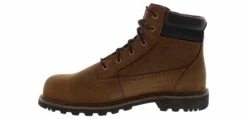 Skechers Longrider 6 Inch Men's Steel Toe Work Boot -Shoe Sensation Shop skechers 200372 brn 6inpaddedcollarboot brown04