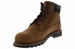 Skechers Longrider 6 Inch Men's Steel Toe Work Boot -Shoe Sensation Shop skechers 200372 brn 6inpaddedcollarboot brown05