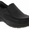 Skechers Archfit Motley Men’s Slip-In Shoe -Shoe Sensation Shop skechers 205204 bbk archfitmotleyslipin black01