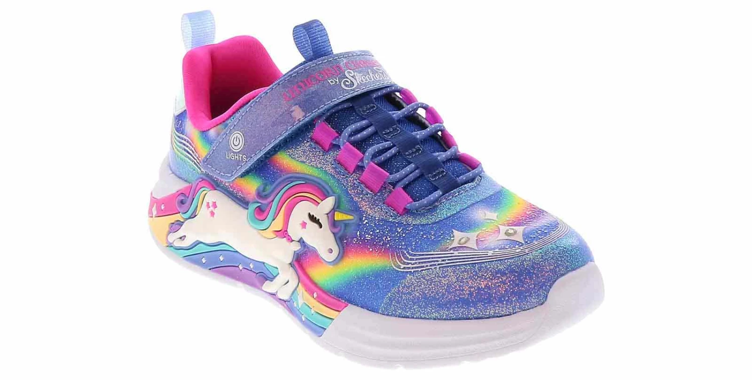 Skechers S-Lights Unicorn Chaser Youth Girls’ (11-3) Light Up Athletic Shoe 1 Skechers S-Lights Unicorn Chaser Youth Girls’ (11-3) Light Up Athletic Shoe